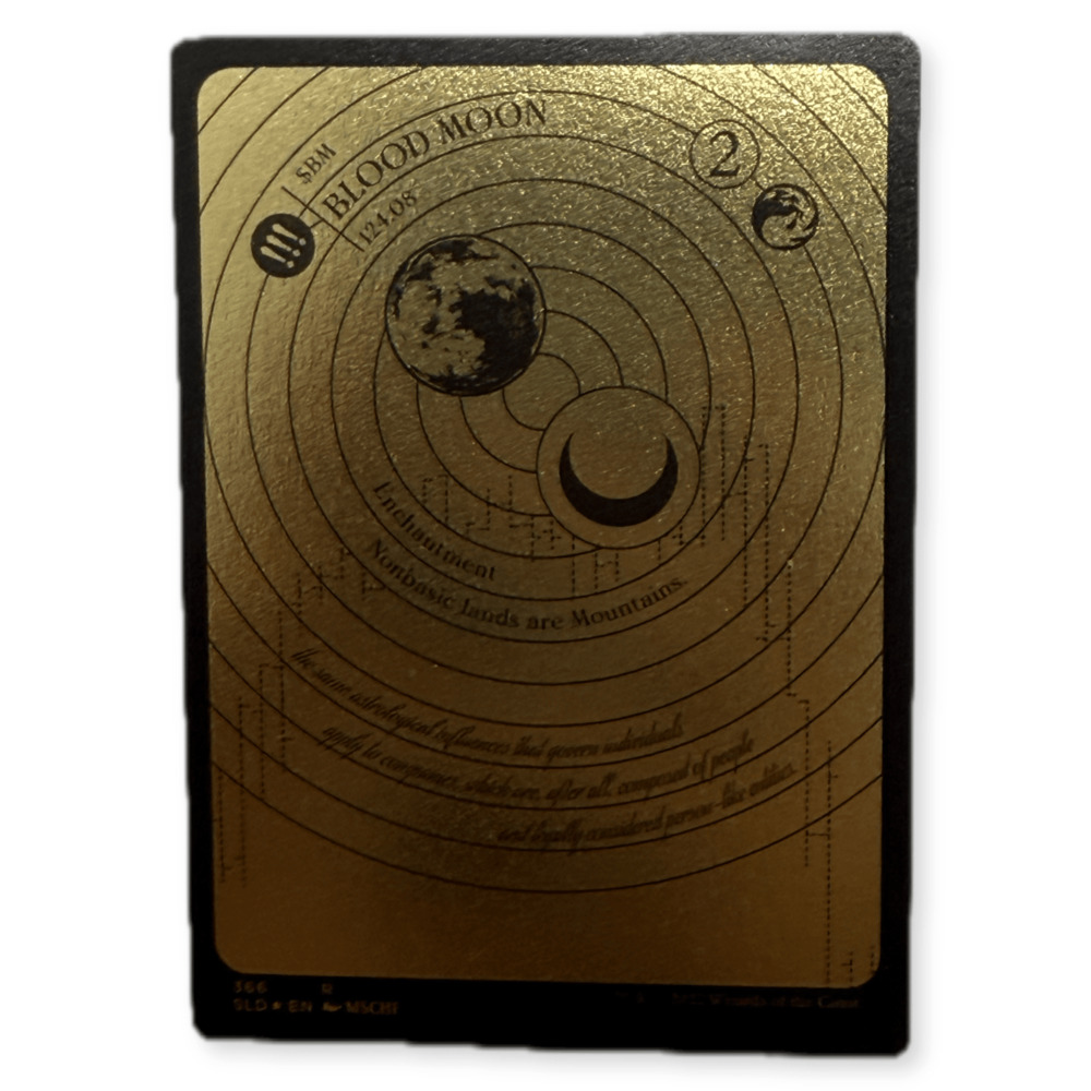 Secret Lair x MSCHF Blood Moon #366 Gold Foil Etched MTG Rare